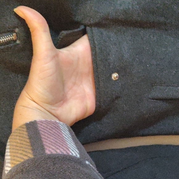 Miss London wool blend military style coat women's medium - Picture 9 of 12